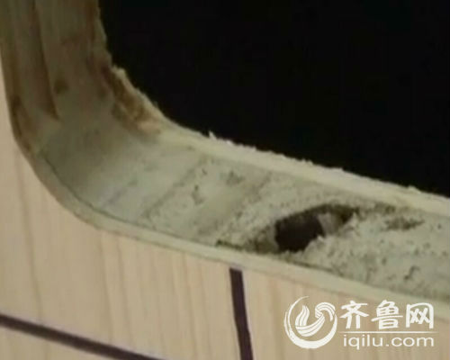 所謂的“馬六甲”進(jìn)口板材金玉其外敗絮其中。（視頻截圖）